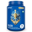 BirDMAN Falcon Vegan Powder Organic, Stevia & Sugar Free, Plant Based Protein, Low Carb, Dairy Free, Keto, Non Whey Protein, Probiosis, Pea Protein 124; Vanilla Flavor - 37 Servings - 2.64lb