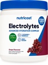 Nutricloss Electrolite Complex Powder (120 Servis, Grape) - Tambahan Hidration Minum Mix dengan Vitamin dan Mineral
