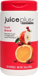 JuicePlus + Fruit Blend: Plant-Based Whole Food Supplement with Apple, Peach, Cranberry, & More! - Vegan, Gluten- Free, Non-GMO, Kosher - Packed with Plant- Based Vitamin - 1 Botol (60 Pelayan)