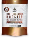 Powder Multi Collagen Booster - Extra Strength Collagen Suplement with Added Keratin, Biotin, Hyalanic Acid, Vitamin C & Silica - Extra Nutitients for Hair, Nails, & Skin-1 Pound