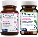 Probiotik Metagenics HerWellness Estrovera (30 Tablet) & UltraFlora Complete Women 's Probiotic (30 Capsules) - Hormone- Free Menopause Support - Aid Digetical Health