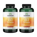 Swanson Vitamin B1 (Thiamin) - Promemasuki Metabolisme Sehat dan Menyediakan Dukungan Energi - Persediaan Vitamin Alam Mendukung Fungsi Optimum Nerve - (250 Capsules, 100mg Masing-masing) (2 Paket)