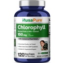 NusaPure Chlorofil 200: 1 Ekstrak, 150 mg Equiliate untuk 30.000 mg per Capsule 120 Vegetarian Caps (Non-GMO, Vegan)