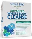 Vital Pro Communials - Advanced Whole Body Cleanse with Milk Thistle, Magnesium, Cape Aloe, and Herbs for Occational Constipation and Heally Elimination, 2- Bagian 14 Day Kit, 56 Capsules