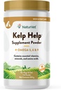 AffVet Kelp Help Plus Omegas Skin dan Coat Suplement for Dogs and Cats, Powder, Made in The USA with Globally Source Ingreations 1 Pound