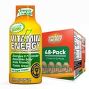 Vitamin Energy Immune + Extra Energy Shot Mangga 48 Pack, 260mg Natural Caffeine, B-Vitamin, Citicoline, Green Tea, Imunity & Focus Dups, Zero Sugar, Gluteng-Free 1.93 fl oz