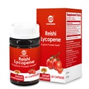Tambahan Lycopene 100mg, Ekstrak Tomato Alami dengan Jamur Reishi 200mg, Mushroom Capsule untuk Kesehatan Ammune, Gluten- Bebas, Non-GMO, Vegan, 60 Rapid RAPsules