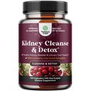 Tambahan Dukungan Kidney Lanjutan - Kidney Cleanse Detox & Repair Cranberry Extract Capsules dengan Uva Ursi, Stinging Nettle & Astragalus untuk Kesehatan Ginney - Urinary Tract Health - 120 Caps