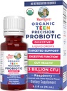 MaryRuth Organics USDA Organic Liquid Probiotic Drops for Teens 124; Gut Health 124; Digetical Health 124; Occasional Digetical Discomfort 124; Overall Health and Wellness 124; Non GMO 124; Vegan 124; 30