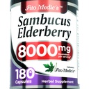 Lab - Elderberry - Sambucus Elderberry 8000 mg, 180 Capsules - Elderberry Capsules - Black Elderberry - Imune Suplemen Vitamin untuk Perempuan dan Pria, Absorpsi Tinggi Ultra
