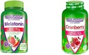 Vitamin Melonasin di 10mg Gummies 50 Hari Supply dan Cranberry Gummies untuk Perempuan 60 Count