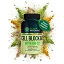 CLEAN MACHINE Cell Block 80 - Natural Vegan Testosteron Supplement, Estrogen, DHT & Cortisol Blocker - Prostate Health Suplemen dengan KSM-66 Ashwagandha - 60 Vevgie caps