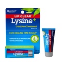 Lip Kesehatan Quantum Bersihkan Lysine + Cold Treatment Soothe & Moisturize Mouth Sores - L-Lysine Menthol Calendula & Propolis Omaster- Demam Transparent Fever Blister Balm - 0.25 Oz