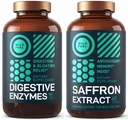 WILD FUEL Digetical Enzymes and Saffron Extract Capsules Dietary Bundle