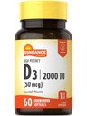 Sundance Vitamin D3 2000 IU 124; 60 Quick Rilis Softgeels 124; Tinggi Potency 124; Non-GMO dan Gluten Free Supplemen