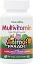 NaturresPlus Animal Parade Multivitamin - 180 Animall-Shaped Tablet, Paket 3 - Natural Assorted Flavors - Vegan, Gluten Free - 270 Total Servis