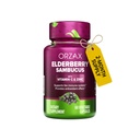 ORZAX Elderberry Capsules - Suplemen Dukungan Imune dengan Elderberry Vitamin C dan Zinc - Antioksidants Suplemen Perempuan dan Pria (60 Katup Vegetable)