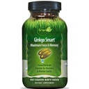 Irwin Pulcials Ginkgo Smart Powerful Nootropic Brain Booster - Mensupport Maximum Memory, Focus & Mental Clarity with DMAE, Clubmos, Choline & Acetyl L- Carnitine - 60 Liquid Softgels