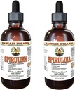 Spirulina Alcohol- Free Liquid Extract, Organic Spirulina (Arthrospira platensis) Dried Algae Glycerite Natural Herbal Supplemen, Hawaii Pharm, USA 2x2 f.oz