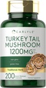 Carlyle Turkey Tail Mushroom Capsules 124; 1200 mg 14; 200 Count 14; Non-GMO & Gluten Free Extract