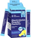 KUNCI NUTRIENTS Multivitamin Electrolytes Pawder - Paket Blueberry Lemonade yang lezat 20 Paket Hidration - Bubuk Hidration Perjalanan - Tidak Gula, Tidak Ada Kalori, Gluten Bebas - Dibuat di Amerika Serikat