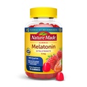 Nature Made Melonatoin 5mg Dewasa Gummi, 100% Obat Free Sleep Aid, 70 Gummies, Ekstra Kekuatan Alam Membuat Melonalin