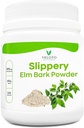 Slippery Elm Bark Powder, Slippery Elm Inner Powder, Natural Herbal Suplement untuk Kesehatan & Diet - Bebas, Non- GMO, Vegan - Friendly, 1 lb (534 Servis)