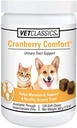 Vet Classics Cranberry Comfort Urinary Trakt Pet Supplement for Dogs, Cats - Mempertahankan Kesehatan Anak Anjing, Kendali Kucing Bladder - Persediaan Pet Incontinuence - 120 Soft Chews