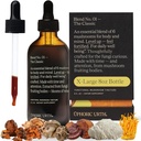 Blend No.1-6 Jamur Bend Tincture Reishi, Chaga, Lions Mane, Turkey Tail, Cordyceps, & Shiitake, Natural Support Immunity Booster, Tingkatkan Fungsi Energi & Kognitive (240 Pelayan)