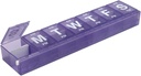 EZY DOSE Weekly (7- Day) AM / PM Pill Planner, Medicine Case, Vitamin Organizer Box, 3X Locking Comment Large to Secure Prescription Medication, Prevent Accidental Spilling, Color May Vary, BPA Free
