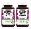 FarmHaven USDA Milk Organik Thistle Capsules 124; 30X Comcentrated Seed Extract & 80% Silymarin Standardied - Supports Liver Fungsi dan Overall Health 124; Non-GMO 124; 240 Vegan Capsules
