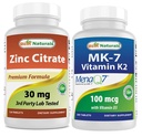 Zinc Citrate 30 mg & Vitamin K2 (MK7) dengan D3
