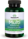Swanson Multi Without Iron Multivitamin Health Suplemen Iron- Free Formula 120 Softgels Sgels