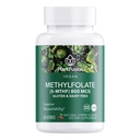Penambahan Vegan Tinggi Potylfolat 5-MTHF - Akting Cepat Sublingual Methoil Founning Surable SuX More Absorbable - Non-GMO, Supports Cardiovascular & Brain - 60 Lozenges