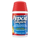 Pepcid Acid Complete Reducer + Antax for Acid Reflux, 10mg Fomotidine, 800mg Calcium Carbonate & 165mg Magnesium Hydroxide per Heartburn Tablet, Antax Chews, Tropical Fruit, 50 ct