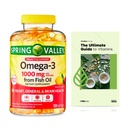 Spring Valley Omega-3 dari Fish Oil 1000 mg, Maximum Care, 120 Count + Exclusive VitaMax Guide (2 Items)