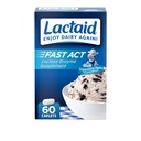 Lactaid Fast Act Laktosa Intoleransi Caplets, Lactase Enzyme untuk Mencegah Gas, Bloating dan Diare Karena laktosa Sensitivity, Songle-Serve Support untuk Perjalanan dan On- TheGo, 60 Count