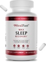 HealFast Physician Memformat Max Sleep Aid dengan Ekstra Kekuatan Meltontin 10mg - Penyelesaian Cepat - Aid Tidur Alam untuk Orang Dewasa Pill - Herbs, Acids, dan Melonalin - 60 Ct
