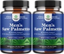 Saw Palmetto for Men with Beta Sitosterol - Saw Palmetto Extract Prostation Supplement for Men 's Health & Better Bladder Control Plus Restoring Suplemen Rambut untuk Kesehatan Rambut untuk Pria - 2 Pack