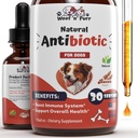 Antibiotik Anjing untuk Infeksi, Batuk, Utis, Alergi, Menggatal 124; Antibiotik Alam bagi Anjing untuk Mendukung Skin, Coat, & Dicerna 124; untuk All Breeds & Ages 124; 1 fl oz