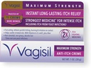 Vagisil Maximum Power Feminine Anti- Itch Cream dengan Benzocaine for Women, Helling Relieve Yeast Infection Irritation, Gynecologist Test, Fast- Acting, Soothes and Cools Skin, 1 oz