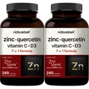 NatureBell Zinc Quercetin dengan Vitamin C & D3, 480 Capsules (2 Pack) 14; Quercetin 1.000mg + Zinc 50mg + Vitamin C 250mg + Vitamin D3 5.000 IU 134; 4 -1 Advane Advane
