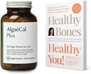 ALGAECAL Bundle Kalsium Supplemen Perempuan & Pria Vitamin D3 & K2, Magnesium dan Buku oleh Lara Pizzorno Kesehatan Tulang Anda, untuk Meningkatkan Kesehatan Tulang, Persediaan 1 Bulan