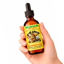 Dijatuhkan 124; Natural Kava dari Fiji 124; Fast Acting Kava Root Extract untuk Calming & Relaxation 124; 50 mg Venicalactones = 124; 1 oz
