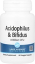 California Gold Nutrition Acibakherlus dan Bifidus, Probiotic Blend dengan Lacnociillus Aciffilus, Bifidobacterium laktis, dan Bifidobacterium Longum, 60 Veggie Capsules