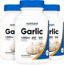 Nutricost Bawang putih 100mg, 240 Softgels (3 Botol) - Odorless, Premium Gluten Free Suplemen