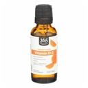 365 oleh Whole Foods Market, Vitamin D-3 Liquid Citrus Flavor 100IU, 1 OZ