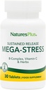 Natures Plus Mega Complex, Deadbed - 30 Vegetarian Tablet - B Complex, Vitamin C Suplemen, Chamomile & Herbs - Gluten- Free - 30