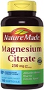 Nature Made Magnesium Citrate 250 mg Dietary Supplemen (Netcount 180 Soft Gels), 180Count