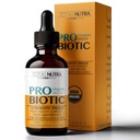 Probiotik Cairan untuk Perempuan, Pria, Anak-Anak, Probiosis Anak-Anak: Probisi Organik USDA, Cairan Probiotik Vegan & Alfalfa Bercampur + Acignoblus untuk Kesehatan Gut, Glury Gluten Gula Bebas, Oral Progral Non-GMO